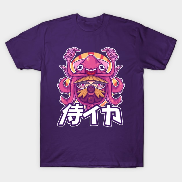 Samurai Squid T-Shirt by TristanTait